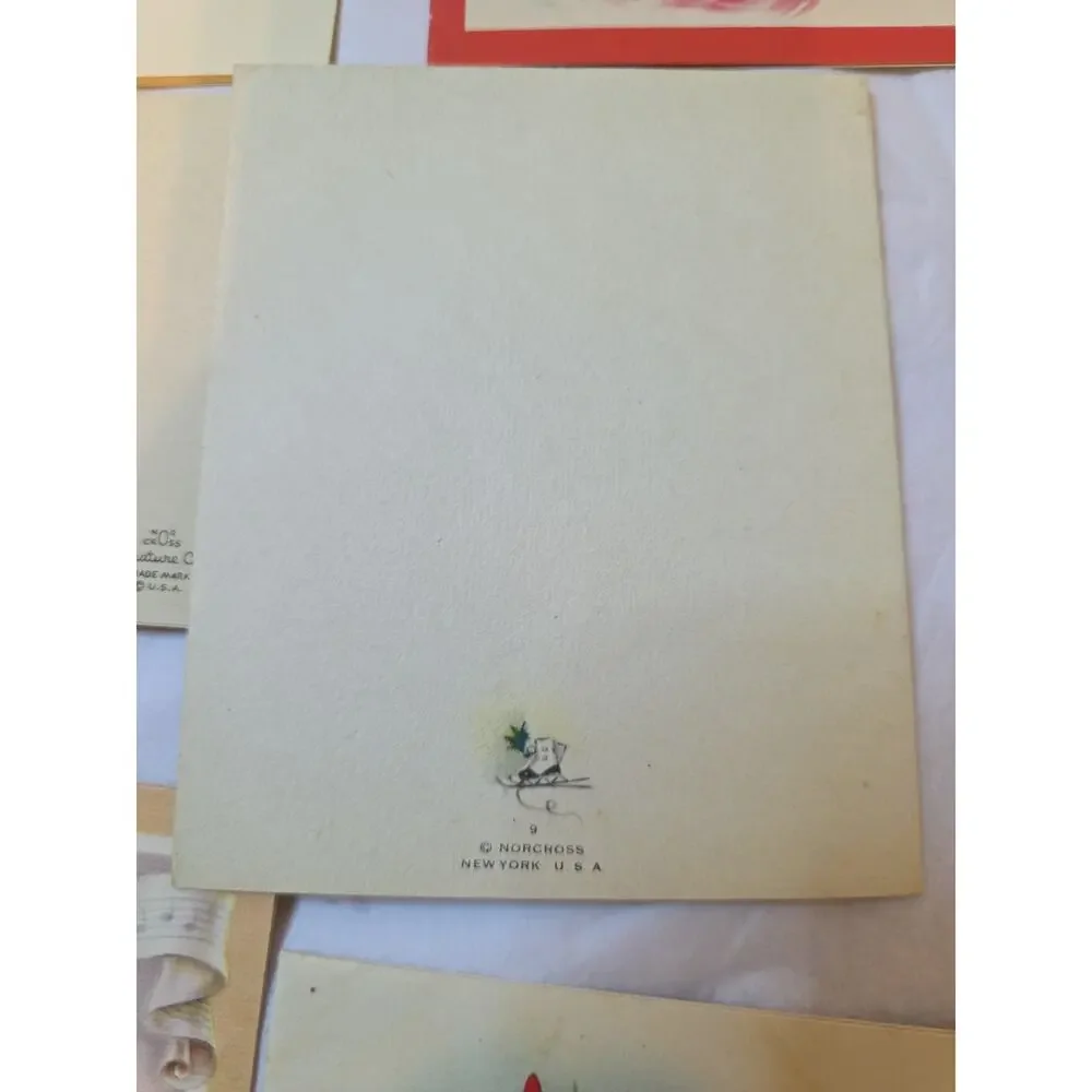 Lot Of 20 Vintage Christmas Cards Used Norcross Hallmark